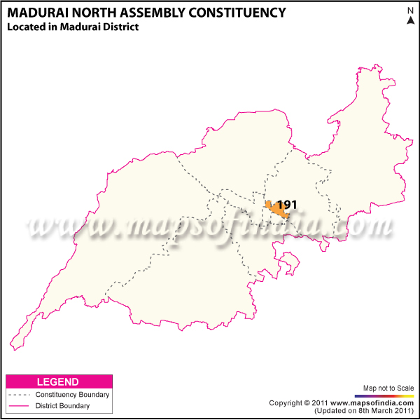 Madurai North Assembly Constituency Map