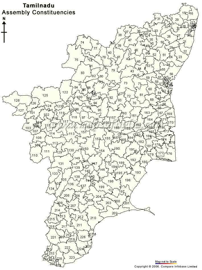 Tamil Nadu Assembly Constituency Map