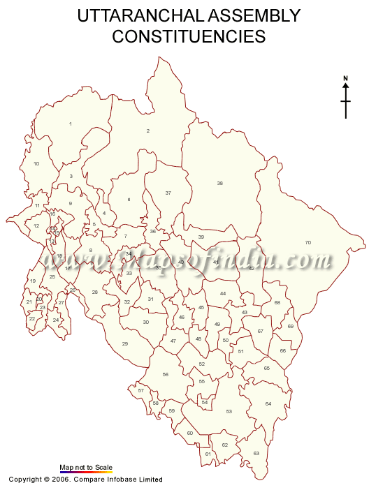 Uttaranchal Assembly Constituency Map