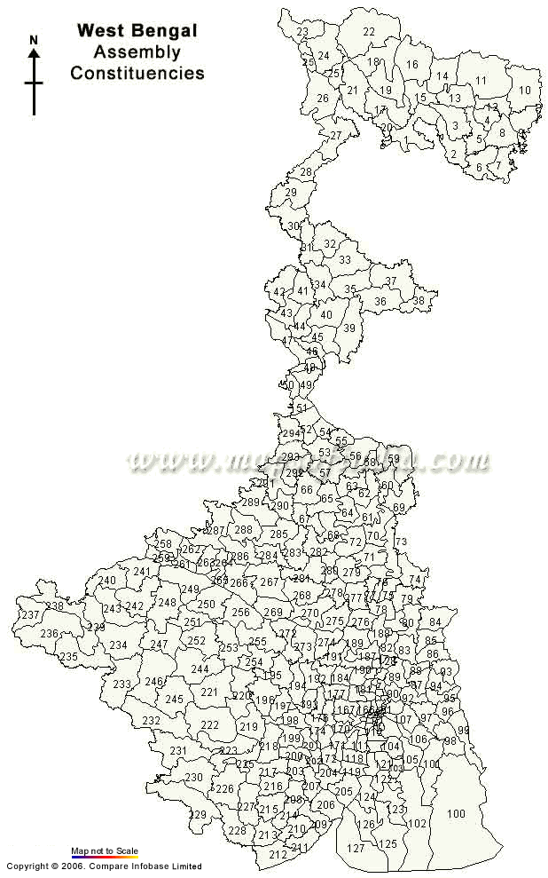 West Bengal Assembly Constituency Map