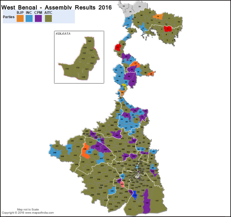 West Bengal Assembly Election Results 2016