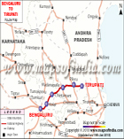 Bengaluru to Tirupati Route Map