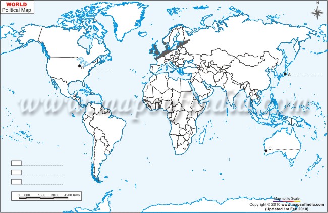 CBSE Geogrpahy Map List Class 12 - 2010 Sample Question Paper 2