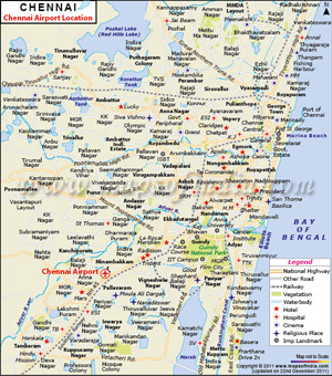 Chennai Airport Map