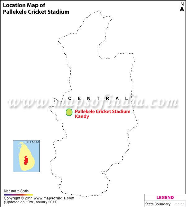 Pallekele Cricket Stadium Location Map