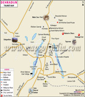 Dehradun Tourist Map
