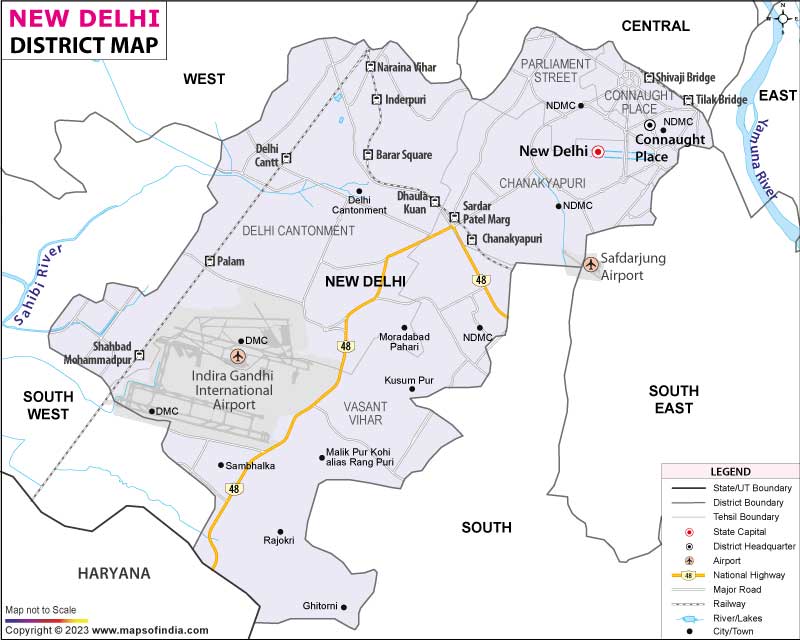 New Delhi Map