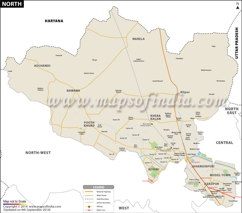 Map Tripura Districts India...