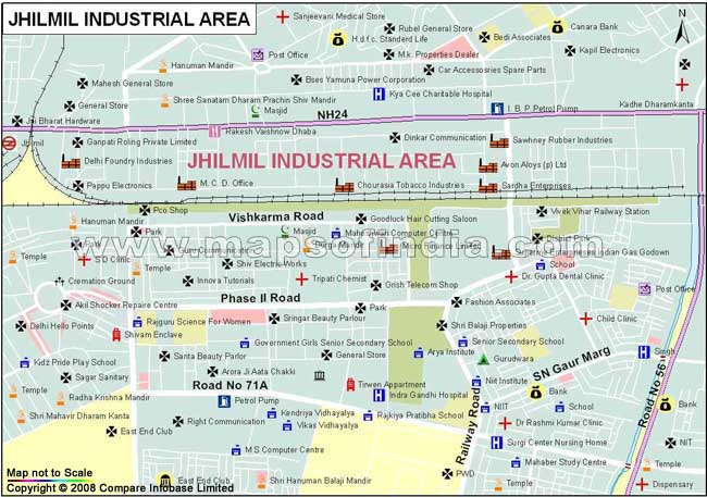 Delhi industrial map