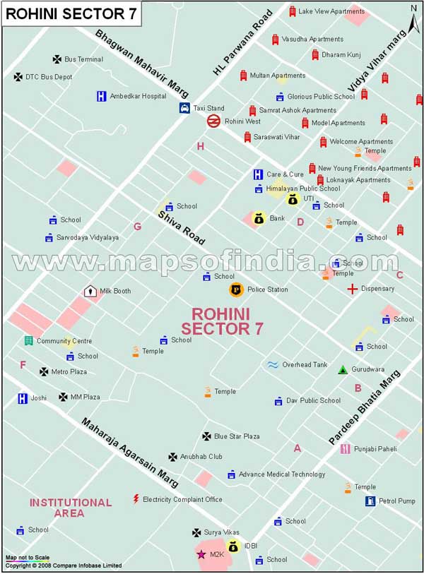 Rohini Sector7 Map