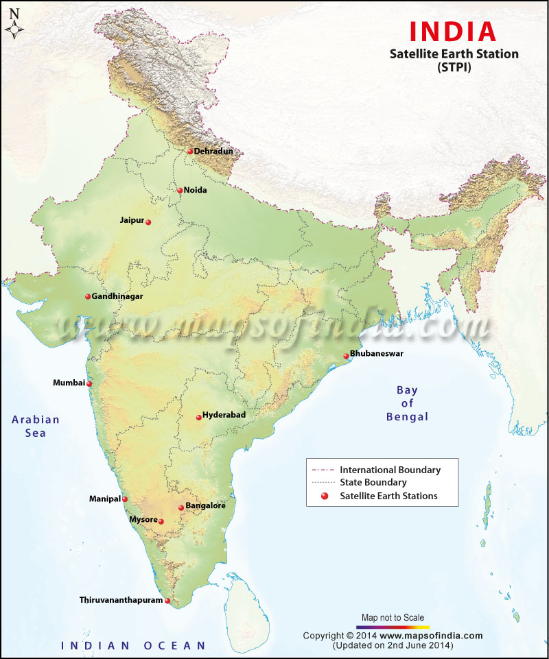 Map of Software Technology Parks in India