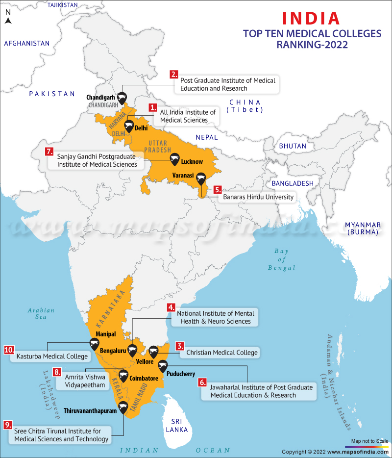 Top Ten Medical Colleges in India