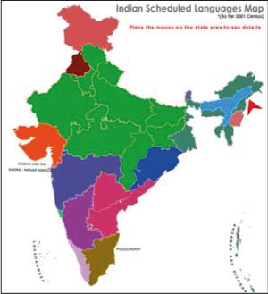 Indian Languages Map