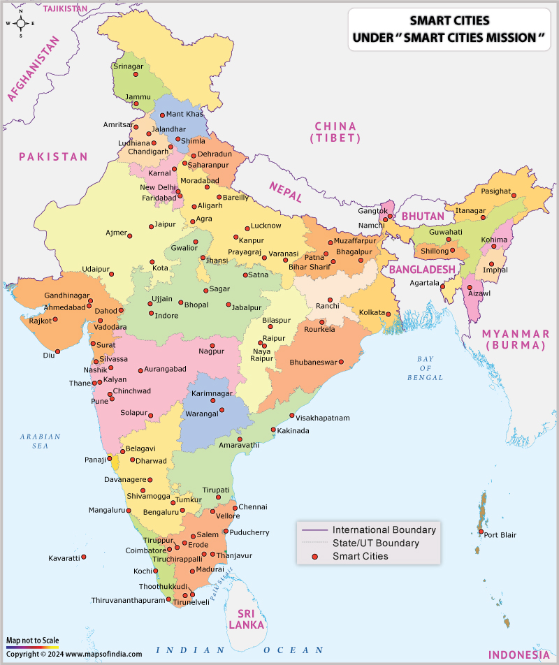 India Smart Cities Map