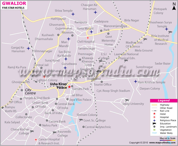 Five Star Hotels in Gwalior