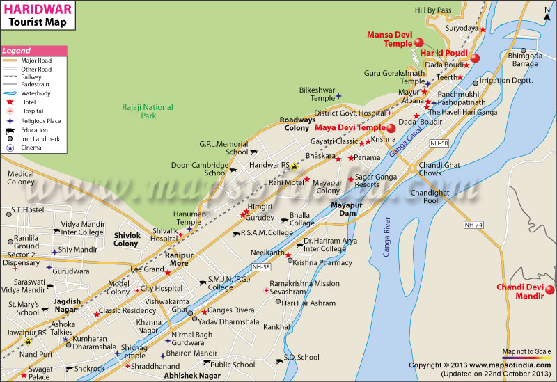 Haridwar Travel Map