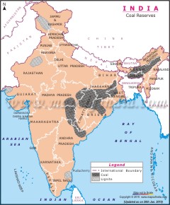 India Map -Coal Reserves