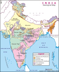 India Map - Geological
