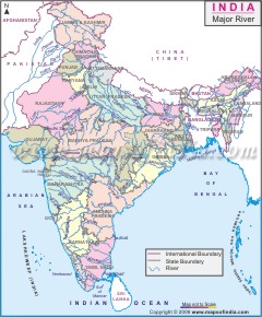 India Map - River