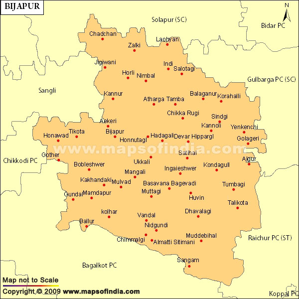 Bijapur Map