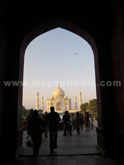 View Of Taj From A Gateway