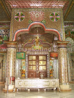 The interiors of Jain Mandir Dadabari at Mehrauli