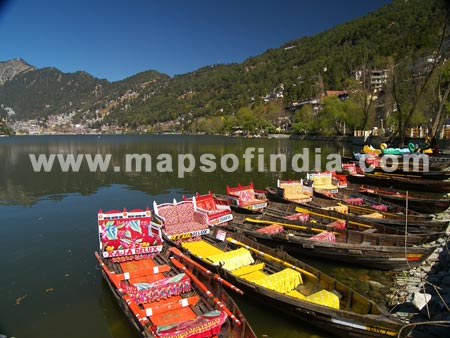 Colorful Boats Nainital