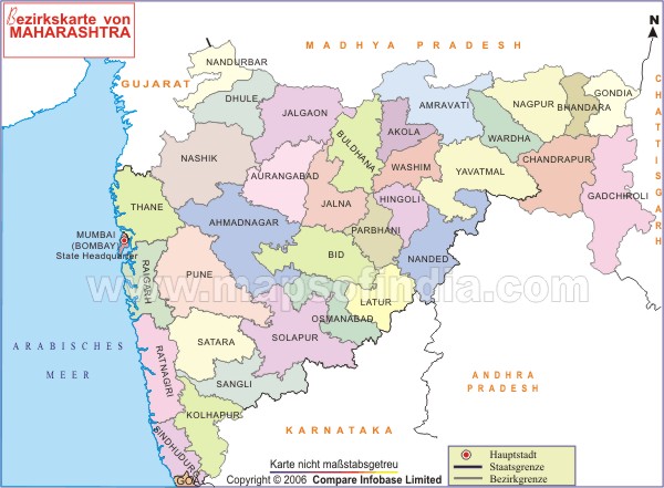Maharashtra Landkarte