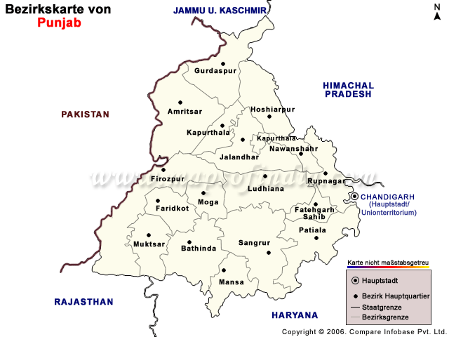 Punjab Landkarte