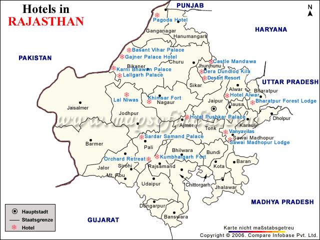 Zonen Karte Indiens