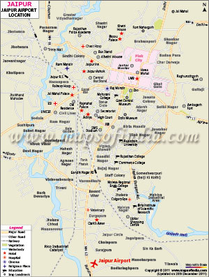 Jaipur Airport Map
