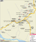 Leh City Map