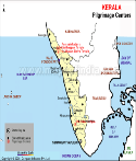 Kerala Pilgrimage Map