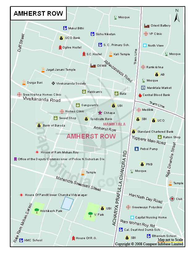 Amherst Row Map