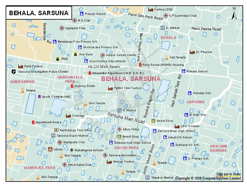 Behala Sarsuna Map