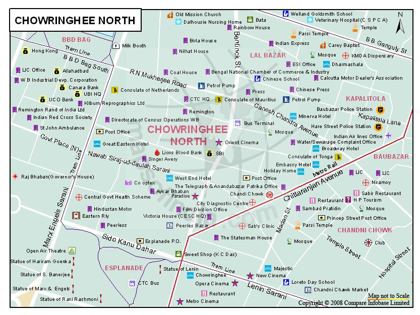 Chowringhee North Map