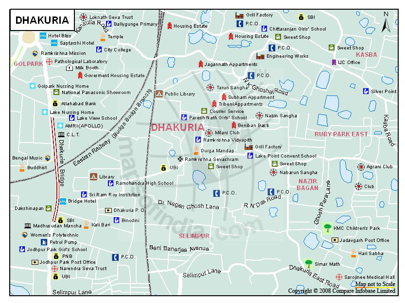 Dhakuria Map