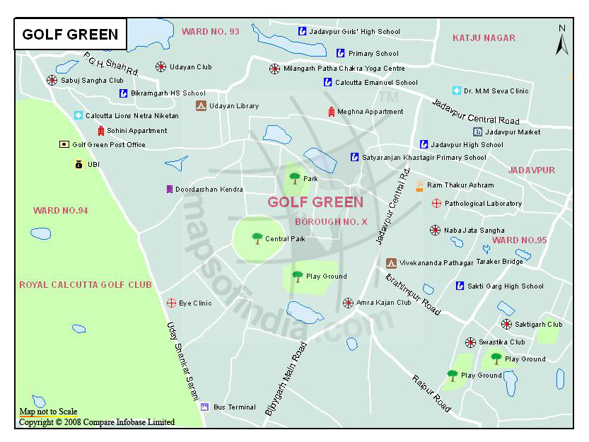 Golf Green Map