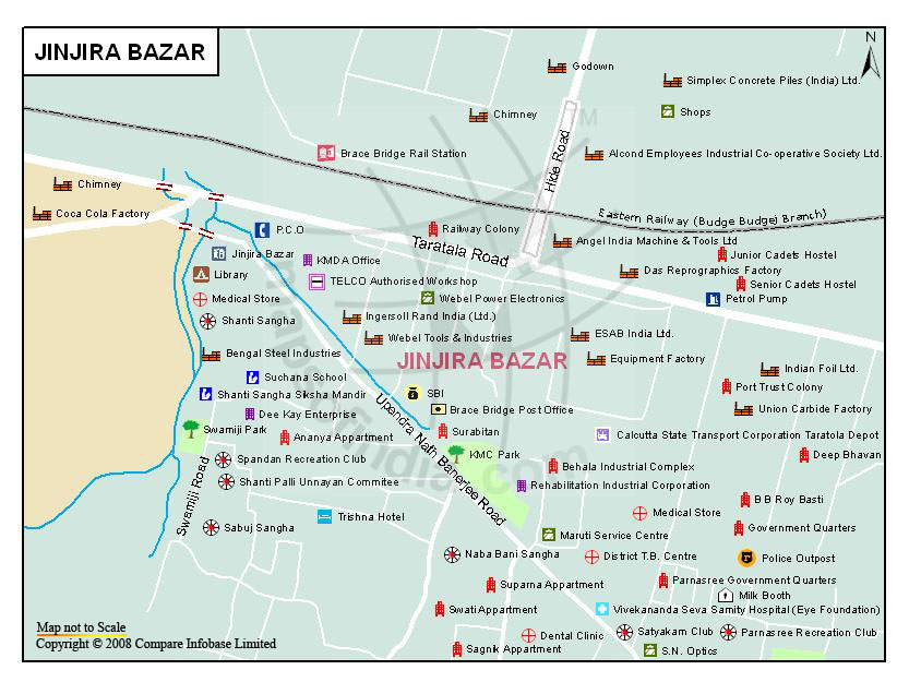 Jinjira Bazar Map