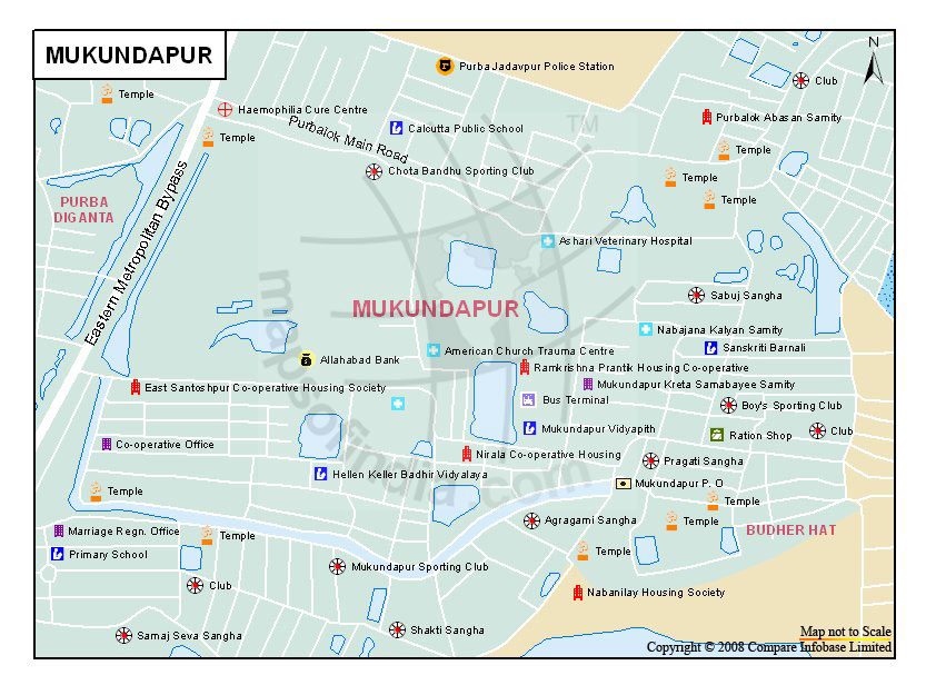 Mukundapur Map 