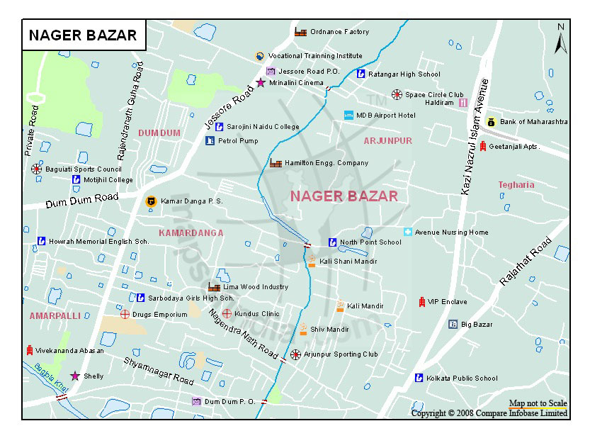 Nager Bazar Map