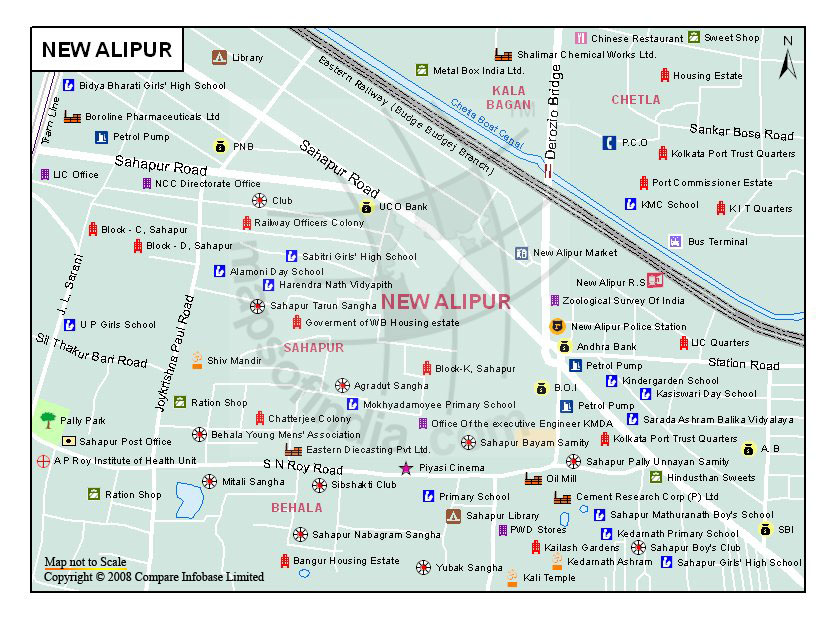 New Alipur Map