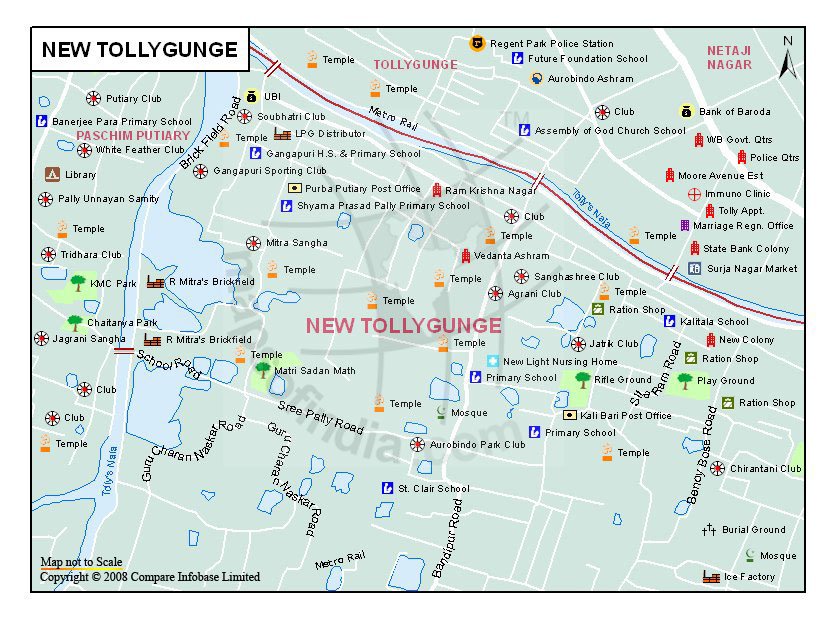 New Tollygunge Map