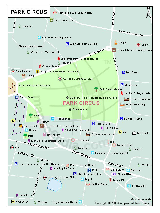 Park Circus Map