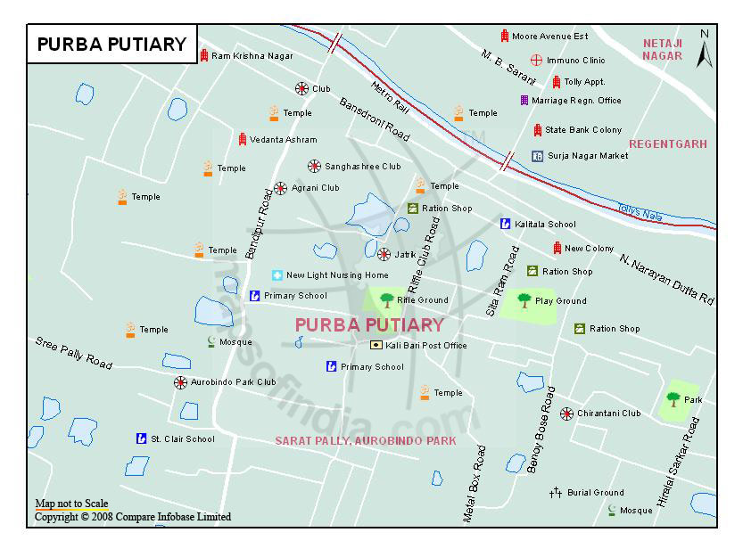 Purba Putiary Map