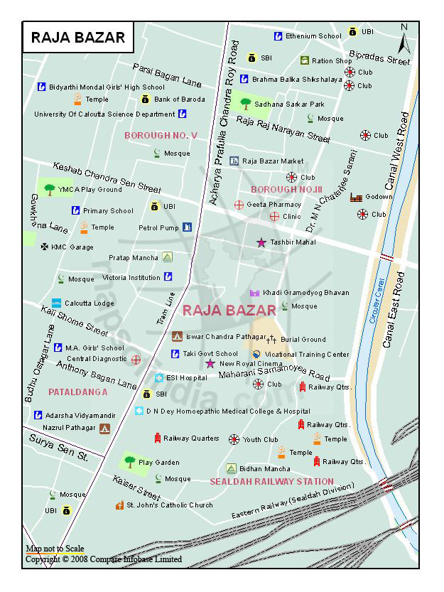 Raja Bazar Map