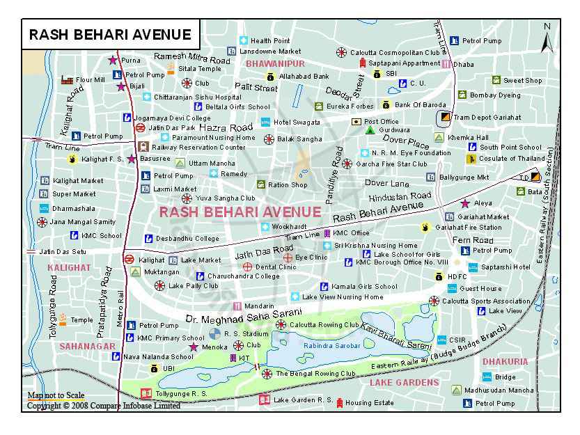 Rash Behari Avenue Map