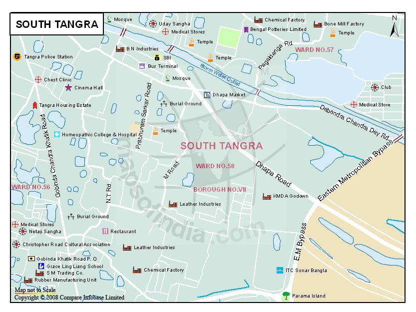 South Tangra Map