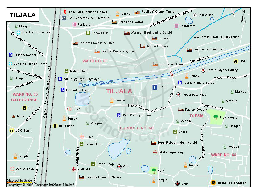 Tiljala Map