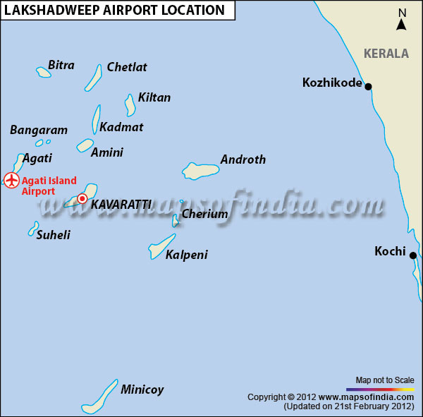 Map of Lakshwadeep Airport